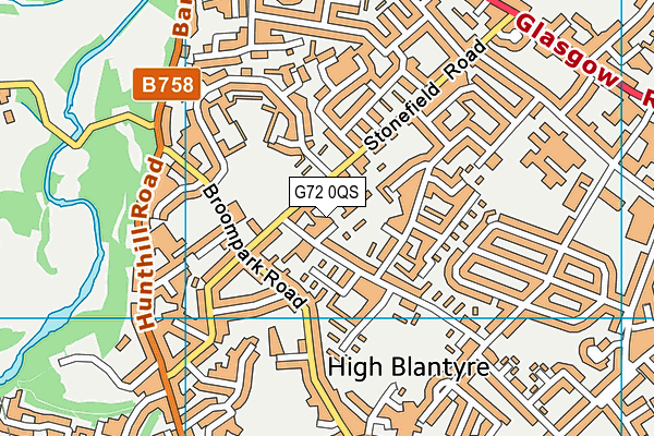 G72 0QS map - OS VectorMap District (Ordnance Survey) G72 0QS map - OS VectorMap District (Ordnance Survey)