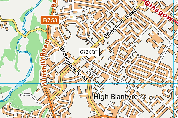 G72 0QT map - OS VectorMap District (Ordnance Survey) G72 0QT map - OS VectorMap District (Ordnance Survey)