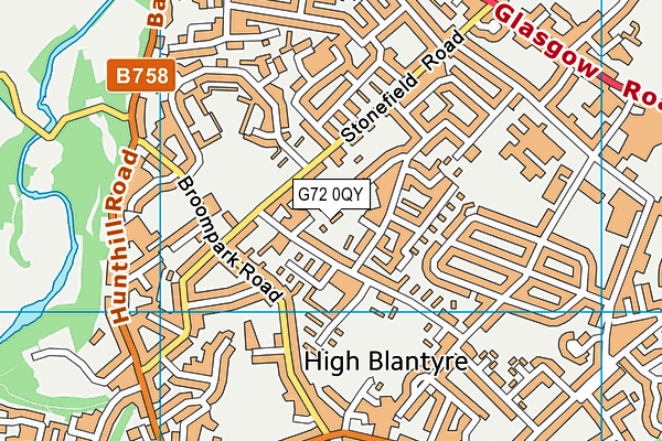 G72 0QY map - OS VectorMap District (Ordnance Survey) G72 0QY map - OS VectorMap District (Ordnance Survey)