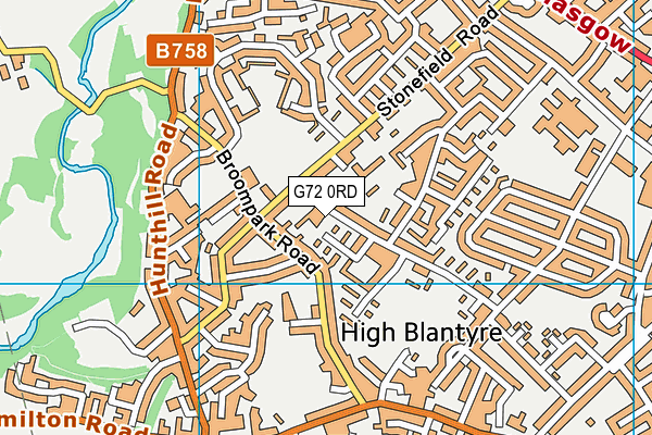 G72 0RD map - OS VectorMap District (Ordnance Survey) G72 0RD map - OS VectorMap District (Ordnance Survey)