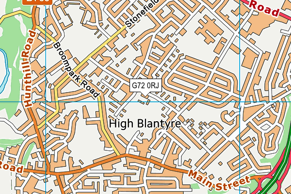 G72 0RJ map - OS VectorMap District (Ordnance Survey) G72 0RJ map - OS VectorMap District (Ordnance Survey)