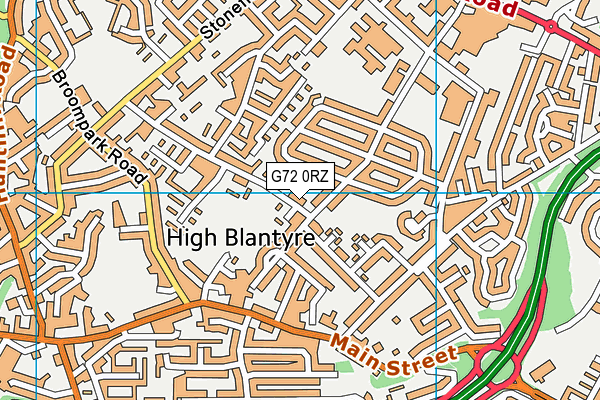 G72 0RZ map - OS VectorMap District (Ordnance Survey) G72 0RZ map - OS VectorMap District (Ordnance Survey)