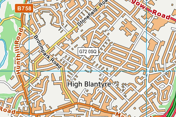 G72 0SQ map - OS VectorMap District (Ordnance Survey) G72 0SQ map - OS VectorMap District (Ordnance Survey)