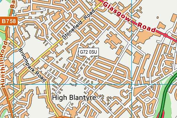 G72 0SU map - OS VectorMap District (Ordnance Survey) G72 0SU map - OS VectorMap District (Ordnance Survey)