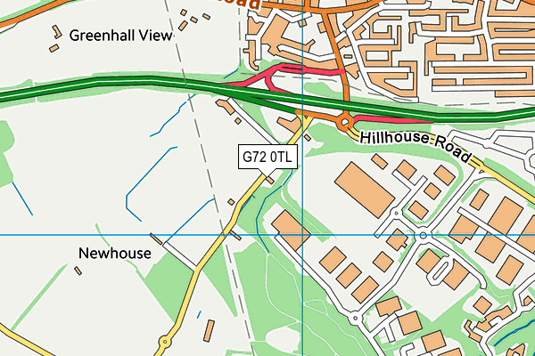 G72 0TL map - OS VectorMap District (Ordnance Survey)