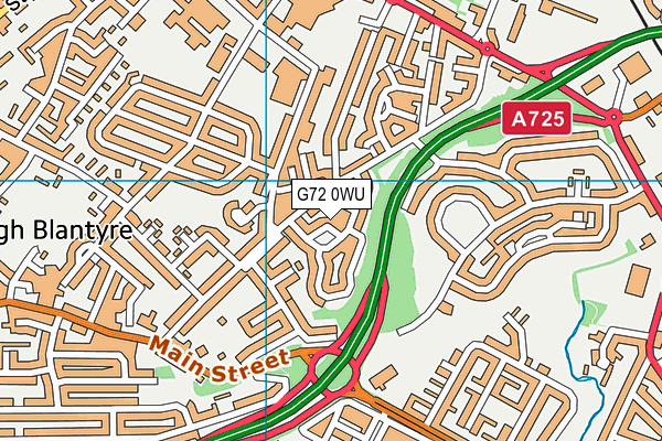 G72 0WU map - OS VectorMap District (Ordnance Survey) G72 0WU map - OS VectorMap District (Ordnance Survey)