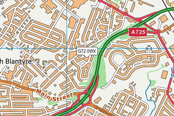 G72 0WX map - OS VectorMap District (Ordnance Survey) G72 0WX map - OS VectorMap District (Ordnance Survey)