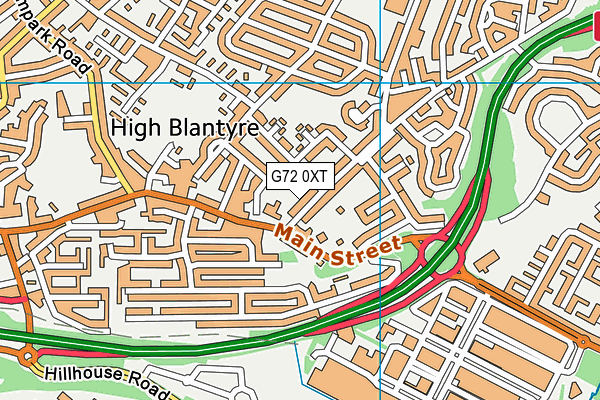 G72 0XT map - OS VectorMap District (Ordnance Survey) G72 0XT map - OS VectorMap District (Ordnance Survey)