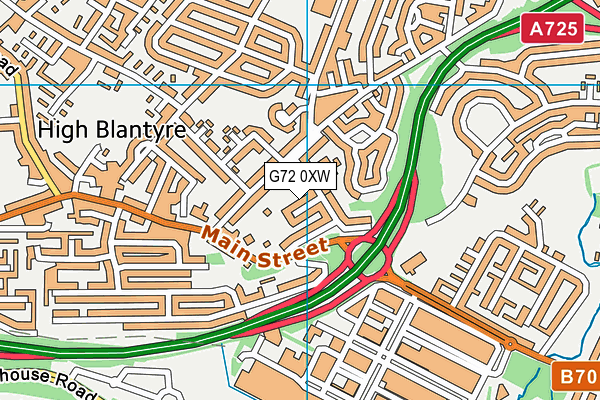 G72 0XW map - OS VectorMap District (Ordnance Survey) G72 0XW map - OS VectorMap District (Ordnance Survey)