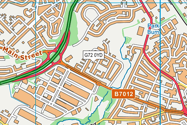 G72 0YD map - OS VectorMap District (Ordnance Survey) G72 0YD map - OS VectorMap District (Ordnance Survey)