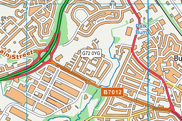 G72 0YG map - OS VectorMap District (Ordnance Survey) G72 0YG map - OS VectorMap District (Ordnance Survey)