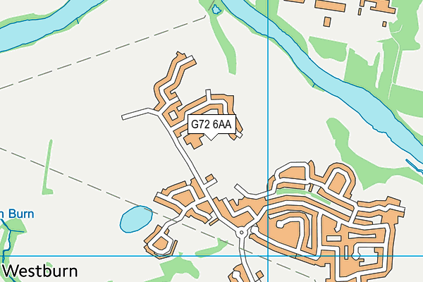 G72 6AA map - OS VectorMap District (Ordnance Survey) G72 6AA map - OS VectorMap District (Ordnance Survey)