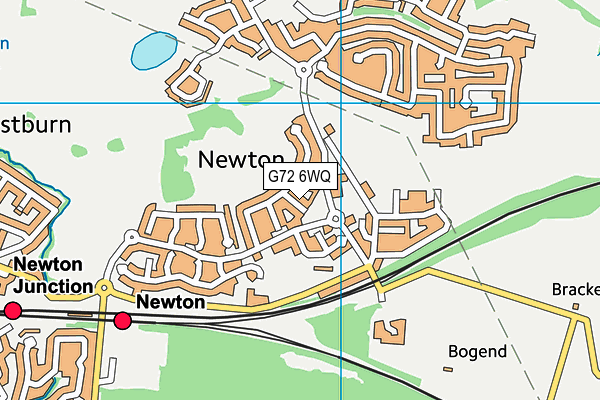 G72 6WQ map - OS VectorMap District (Ordnance Survey)
