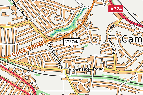 G72 7AN map - OS VectorMap District (Ordnance Survey) G72 7AN map - OS VectorMap District (Ordnance Survey)