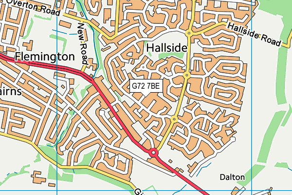 G72 7BE map - OS VectorMap District (Ordnance Survey) G72 7BE map - OS VectorMap District (Ordnance Survey)