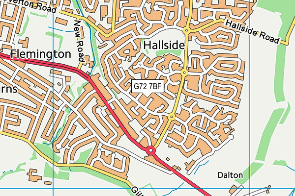 G72 7BF map - OS VectorMap District (Ordnance Survey) G72 7BF map - OS VectorMap District (Ordnance Survey)