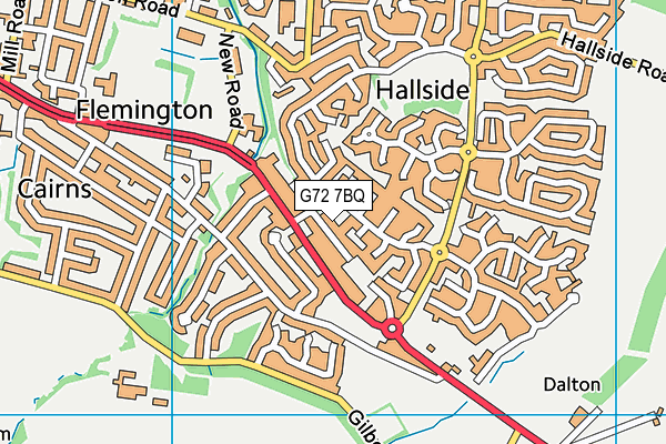 G72 7BQ map - OS VectorMap District (Ordnance Survey) G72 7BQ map - OS VectorMap District (Ordnance Survey)
