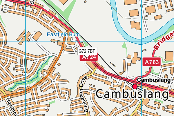 G72 7BT map - OS VectorMap District (Ordnance Survey) G72 7BT map - OS VectorMap District (Ordnance Survey)