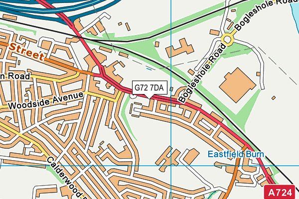 G72 7DA map - OS VectorMap District (Ordnance Survey) G72 7DA map - OS VectorMap District (Ordnance Survey)