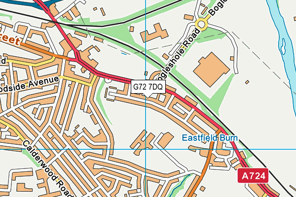 G72 7DQ map - OS VectorMap District (Ordnance Survey) G72 7DQ map - OS VectorMap District (Ordnance Survey)