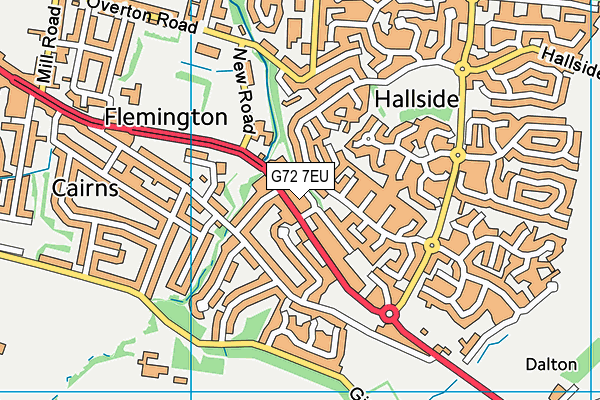 G72 7EU map - OS VectorMap District (Ordnance Survey) G72 7EU map - OS VectorMap District (Ordnance Survey)