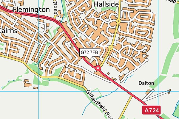 G72 7FB map - OS VectorMap District (Ordnance Survey) G72 7FB map - OS VectorMap District (Ordnance Survey)
