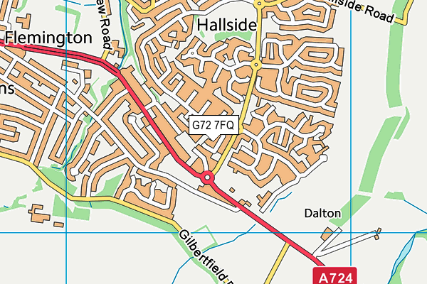 G72 7FQ map - OS VectorMap District (Ordnance Survey) G72 7FQ map - OS VectorMap District (Ordnance Survey)