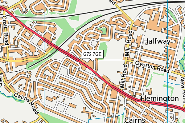 G72 7GE map - OS VectorMap District (Ordnance Survey) G72 7GE map - OS VectorMap District (Ordnance Survey)