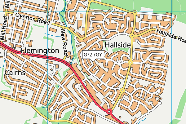 G72 7GY map - OS VectorMap District (Ordnance Survey) G72 7GY map - OS VectorMap District (Ordnance Survey)