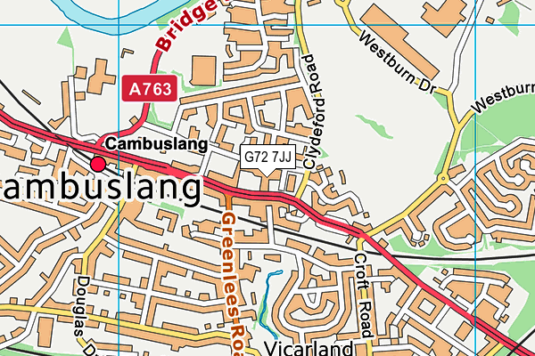 G72 7JJ map - OS VectorMap District (Ordnance Survey) G72 7JJ map - OS VectorMap District (Ordnance Survey)