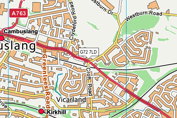 G72 7LD map - OS VectorMap District (Ordnance Survey) G72 7LD map - OS VectorMap District (Ordnance Survey)