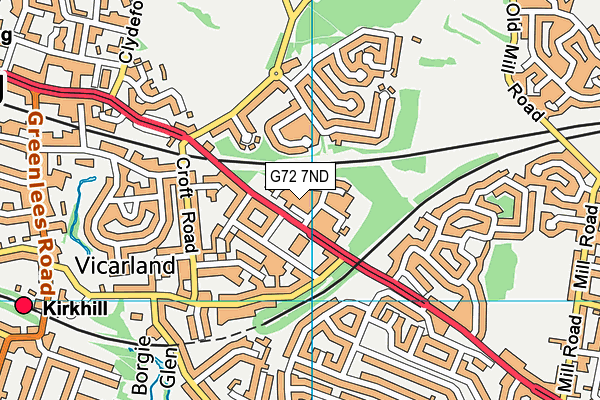 G72 7ND map - OS VectorMap District (Ordnance Survey) G72 7ND map - OS VectorMap District (Ordnance Survey)