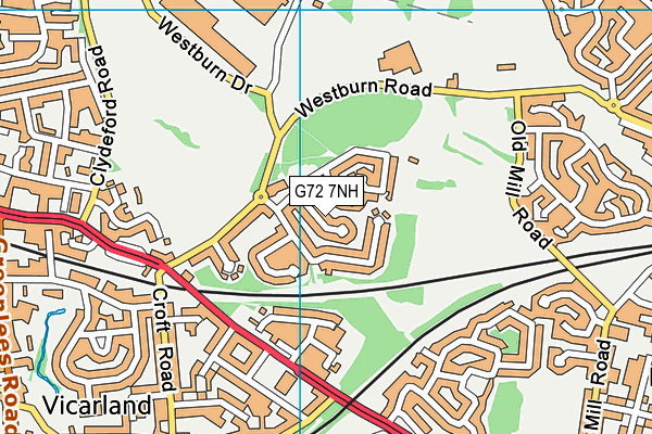 G72 7NH map - OS VectorMap District (Ordnance Survey) G72 7NH map - OS VectorMap District (Ordnance Survey)