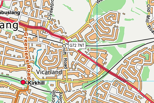 G72 7NT map - OS VectorMap District (Ordnance Survey) G72 7NT map - OS VectorMap District (Ordnance Survey)
