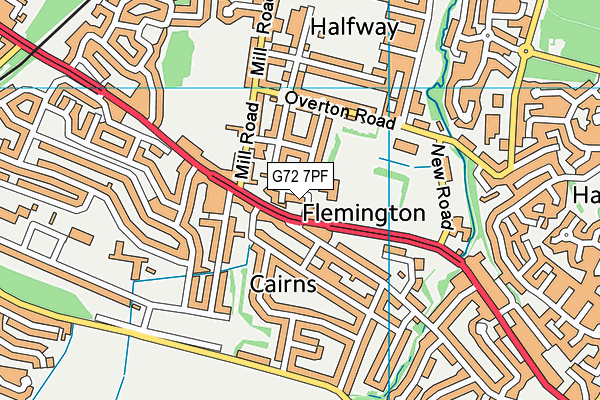 G72 7PF map - OS VectorMap District (Ordnance Survey) G72 7PF map - OS VectorMap District (Ordnance Survey)