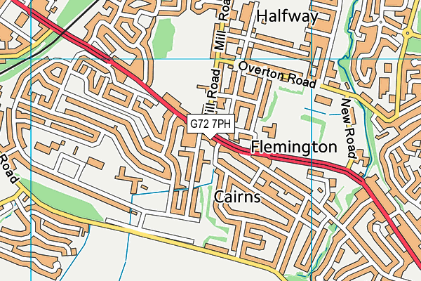 G72 7PH map - OS VectorMap District (Ordnance Survey) G72 7PH map - OS VectorMap District (Ordnance Survey)
