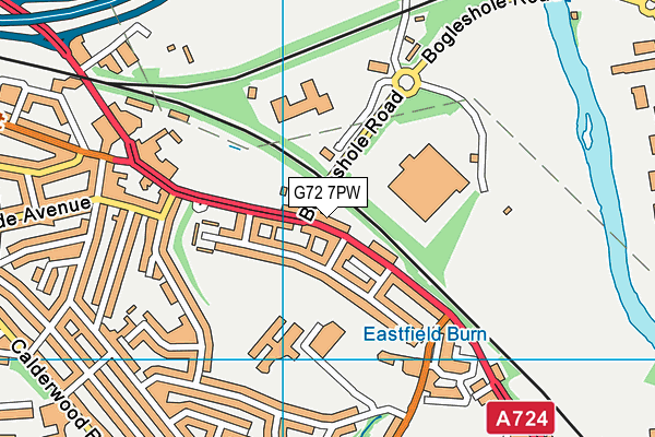 G72 7PW map - OS VectorMap District (Ordnance Survey) G72 7PW map - OS VectorMap District (Ordnance Survey)
