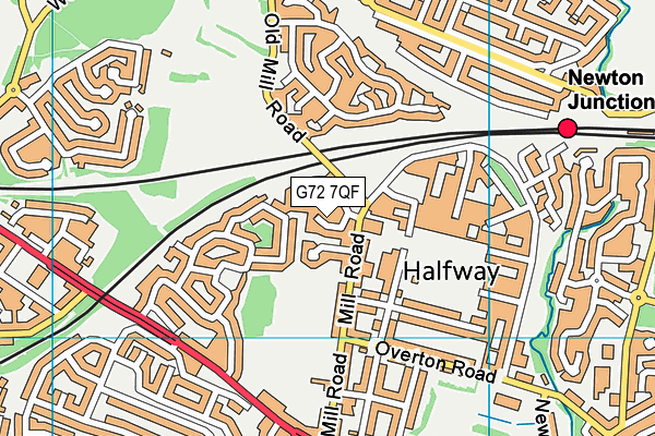 G72 7QF map - OS VectorMap District (Ordnance Survey) G72 7QF map - OS VectorMap District (Ordnance Survey)