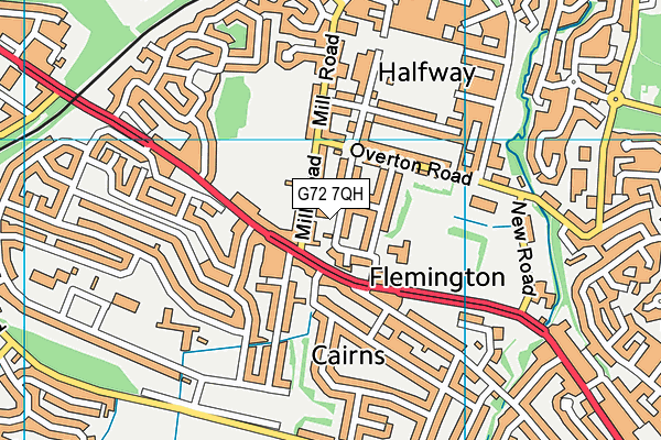 G72 7QH map - OS VectorMap District (Ordnance Survey) G72 7QH map - OS VectorMap District (Ordnance Survey)