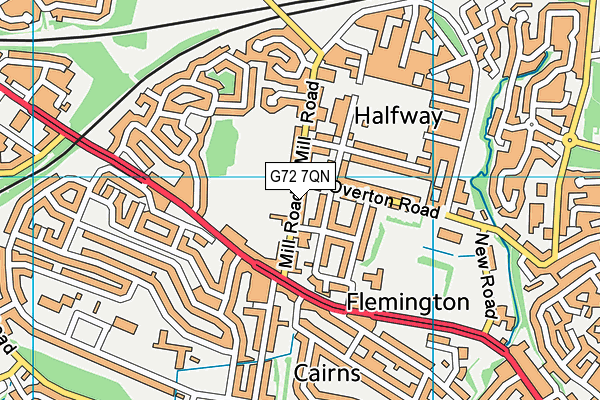 G72 7QN map - OS VectorMap District (Ordnance Survey) G72 7QN map - OS VectorMap District (Ordnance Survey)