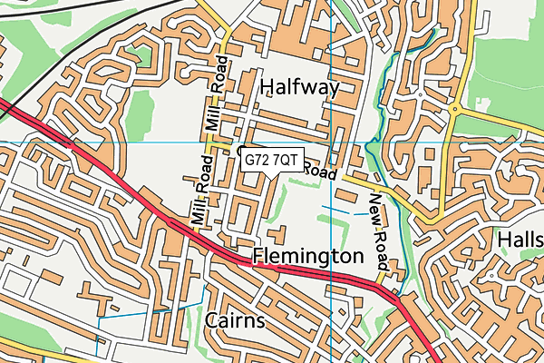 G72 7QT map - OS VectorMap District (Ordnance Survey) G72 7QT map - OS VectorMap District (Ordnance Survey)