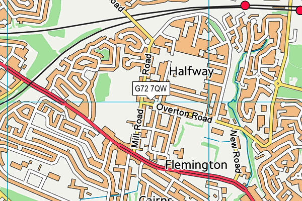 G72 7QW map - OS VectorMap District (Ordnance Survey) G72 7QW map - OS VectorMap District (Ordnance Survey)