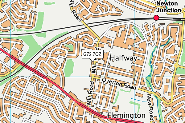 G72 7QZ map - OS VectorMap District (Ordnance Survey) G72 7QZ map - OS VectorMap District (Ordnance Survey)