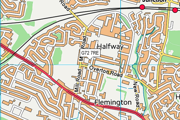 G72 7RE map - OS VectorMap District (Ordnance Survey) G72 7RE map - OS VectorMap District (Ordnance Survey)