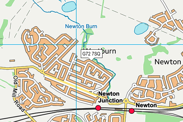 G72 7SQ map - OS VectorMap District (Ordnance Survey)