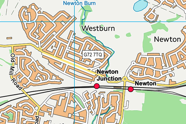 G72 7TQ map - OS VectorMap District (Ordnance Survey) G72 7TQ map - OS VectorMap District (Ordnance Survey)