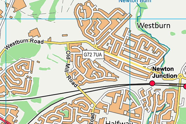 G72 7UA map - OS VectorMap District (Ordnance Survey) G72 7UA map - OS VectorMap District (Ordnance Survey)