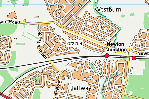 G72 7UH map - OS VectorMap District (Ordnance Survey) G72 7UH map - OS VectorMap District (Ordnance Survey)