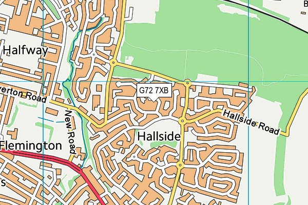 G72 7XB map - OS VectorMap District (Ordnance Survey) G72 7XB map - OS VectorMap District (Ordnance Survey)
