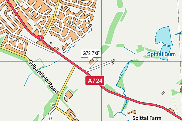 G72 7XF map - OS VectorMap District (Ordnance Survey) G72 7XF map - OS VectorMap District (Ordnance Survey)